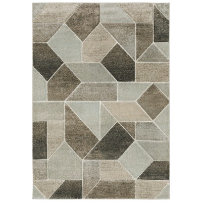 Oriental Weavers Cambria 004L2 Grey/Brown Indoor Area Rug - 7'10" x 10'10"