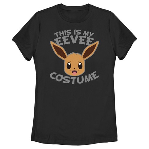 Women's Pokemon Halloween This Is My Eevee Costume T-shirt - Black ...