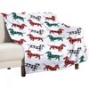 DSANE Christmas Dachshunds Christmas Throw Blanket Soft Fleece Christmas Blanket Cozy Flannel Throw for Couch Bed - 3 of 4