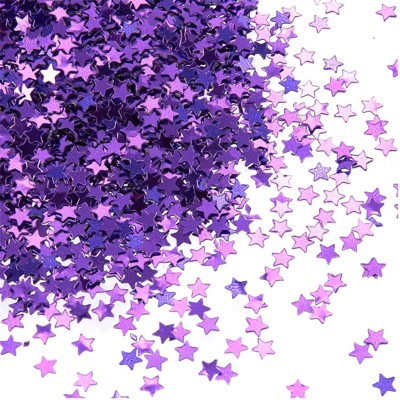 Star Confetti Metallic Glitter Foil Sequins For Balloon Diy Purple 0 1 7 Oz Target