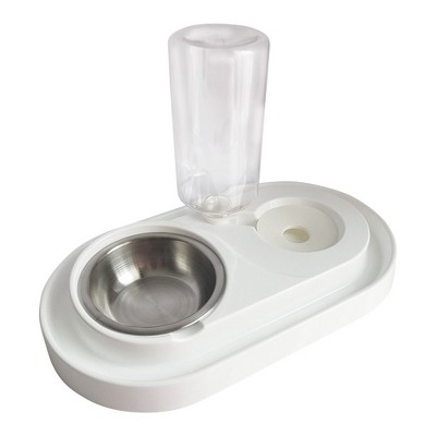 Leashboss Elevated Slow Feed Bowl - Gray - 2 Cup : Target