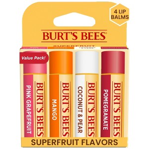 Burt's Bees Superfruit Lip Balm - 4ct - 1 of 4