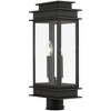 Livex Lighting Princeton 2 - Light Post Light in  Black/Polished Chrome Stainless Steel - 2 of 4