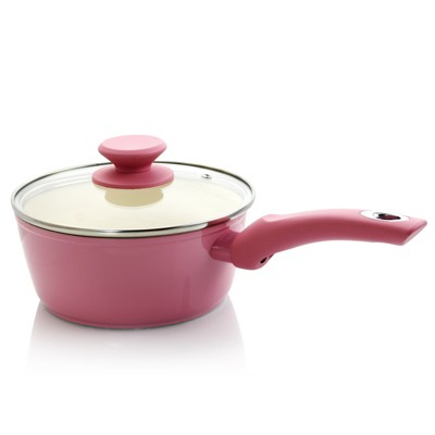 Lavender Aluminum Nonstick 7-Piece Cookware Set with Enamel Coating