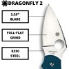Spyderco Dragonfly 2 Lightweight Folding Pocket Knife with 2.28" K390  Premium Steel Blade | Get Secure Grip with the Bi-Directional Texturing Handle - 3 of 4