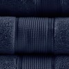 Vynxaria Ultra Soft Dark Navy 8 Piece Cotton Towel Set - 3 of 4