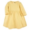 Hudson Baby Girl Cotton Dresses, Fall Botanical - 4 of 4