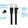 Monoprice Cat6A Ethernet Patch Cable - 100 Feet - Black | Network Internet Cord - RJ45, 550Mhz, STP, Pure Bare Copper Wire, 10G, 26AWG - 3 of 4