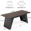 Tribesigns 71"Dining Table for 4-6, Heavy-Duty Furniture Legs, Multi-Functional Kitchen,Dining Room,Living Room Furniture, Black - 2 of 4