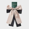 Satin Bow Hair Barrette Clip Set 2pc - Wild Fable™ Black: Fashion Hair Accessories, Polyester & Iron - 2 of 3