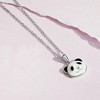 Girls' Cute Panda Sterling Silver Necklace - In Season Jewelry - 4 of 4
