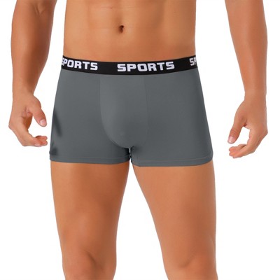 INSPIRE CHIC Men's Lightweight Short Leg Stretch Underwear Boxer Briefs
