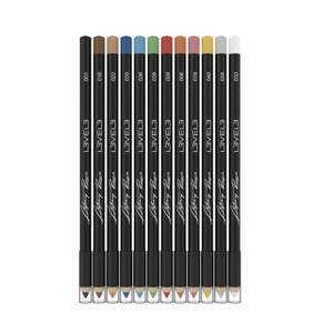 Level 3 Color Liner Pencils - Hair Tattoo, Hairline Outliner and Design Pen - Professional Barber Engraving and Portrait Lining Pencil, Black - 1 of 3
