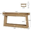 Tribesigns Long Console Table, 70.9"Entryway Table with Storage, Narrow Sofa Table Behind Couch, Accent Table for Hallway, Living Room, Rustic Brown - 2 of 4