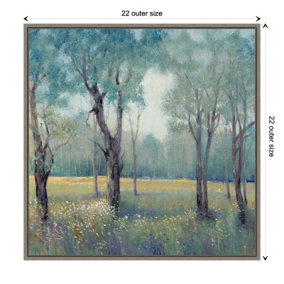 Amanti Art Morning Mist by Tim O'Toole Canvas Wall Art Print Framed 22 x 22-in.