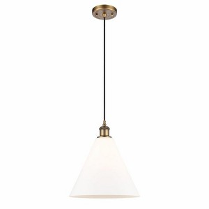 Berkshire - 1 Light Cord Hung Mini Pendant In Industrial Style-14.75 Inches Tall and 12 Inches Wide - 1 of 1