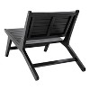 JONATHAN Y Leo Mid-Century Modern Wood Armless Outdoor Patio Chair - 3 of 4