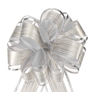 Unique Bargains Wedding Baskets Presents Large Pull Bow Bright Gift Wrapping Ribbon 5 Pcs - 1 of 4
