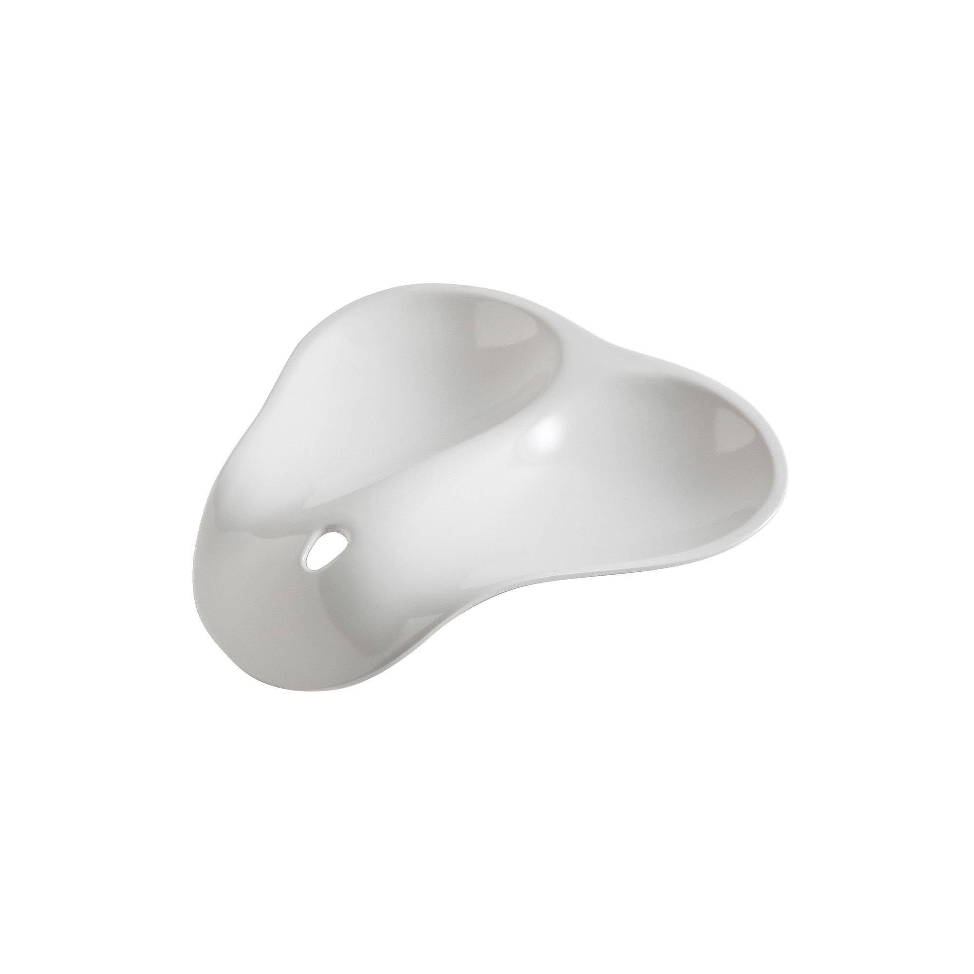 Hutzler Twin Double Melamine Spoon Rest - Sleek Design Holds 2 Large Spoons White