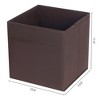 REGALWOVEN Fabric Reinforced Storage Bin for Organizing Clothes Books 2 Pcs - 4 of 4