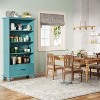 Gulches 5-Shelf Bookcase with Drawer, 71" Tall Bookshelf with Solid Wood Legs for Home Storage - 4 of 4