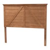 Baxton Studio Yorick Classic and Traditional Ash Walnut Finished Wood Queen Size Headboard - 2 of 4
