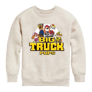 Boys' - Paw Patrol - Big Truck Pups Graphic Long Sleeve Fleece Sweatshirt - 1 of 4