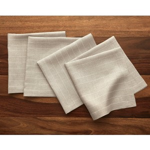 Solino Home Striped Linen Dinner Napkins | Pinstripe - 1 of 4
