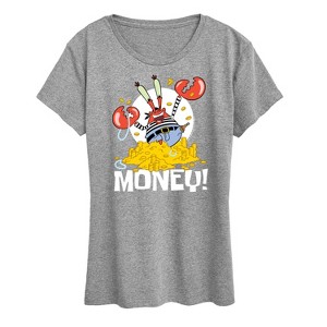 Women's - SpongeBob SquarePants - Mr. Krabs Money Short Sleeve Graphic T-Shirt - 1 of 4