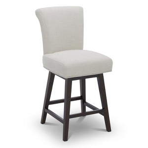 Spruce&Spring Upholstered 26-inch Counter Height Swivel Barstool - 1 of 4