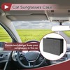 Unique Bargains Car Sunglasses Case Universal Faux Leather Rhinestones Metal 7.87"x 5.51" 1 Pc - 2 of 4
