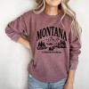 Simply Sage Market Women's Graphic Sweatshirt  Montana Forest Scene - 2 of 4