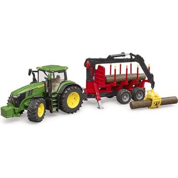Bruder John Deere 7930 Forestry And Farm Tractor With Logging