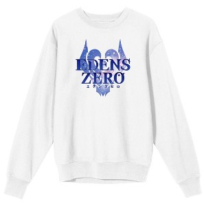 Edens Zero Spaceship Logo Crew Neck Long Sleeve White Adult Sweatshirt - 1 of 3