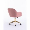 CAVINAS Modern Swivel Home Office Desk Chairs, Adjustable Height Office Chair, 360 Revolving Home Office Chair with Universal Wheel for Indoor - 4 of 4