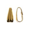 John Bead Must Have Findings Metal Gold 9mm Snap-On Pendant Bails for Jewelry Making Findings, 2 Pieces - 2 of 2
