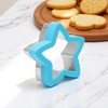 Unique Bargains Biscuit Cutter Large Star Trio Cookie Cutter Hand Washable Stainless Steel Plastic 3.9"x4.1"1.6" 1Pcs - 2 of 4