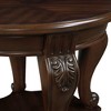 Sapphtopaz Coffee Tables for Living Room Wood Oval Coffee Table Dining Table 2 Tier Open Storage Solid Wood Table for Home Small Space - 2 of 4