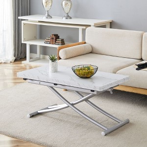 NicBex Minimalist Lifting Wooden Dining Table with Metal Legs,Modern Home Coffee Table Office Table,Dining Room Furniture - 1 of 4