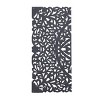 Set of 3 Wooden Floral Handmade Carved Intricately Wall Decors with Mandala Design Gray - Olivia & May - 4 of 4