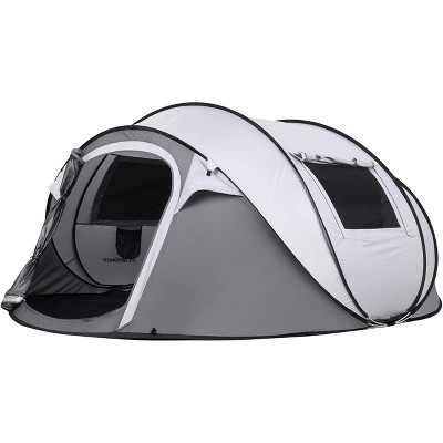 MaseiKar Camping Instant Pop Up Tent, 4 Person, Water Resistant Dome, Easy Setup for Camping Hiking and Outdoor, Portable with Carry Bag, 3 Season