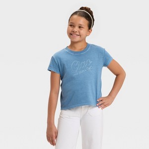 Girls' Short Sleeve Relaxed Fit Graphic T-Shirt - Cat & Jack™ - 1 of 4