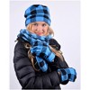 Buffalo Checks Plaid Gloves Scarf Hat Winter Set For Women - 2 of 3