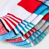 Boys' 10pk Striped Lightweight Ankle Socks - Cat & Jack™ Gray/White - 3 of 3