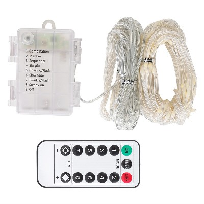 iMountek "Patio Umbrella Lights with 8 Lighting Modes, Waterproof, Remote Control, 104 LED Warm White for Garden"White