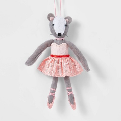 Mouse Ballerina with Pink Dress Christmas Tree Ornament - Wondershop™