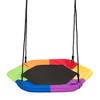 Tangkula Portable Hexagon Tree Swing Kids Play Set 37" w/ Adjustable Height - 3 of 4