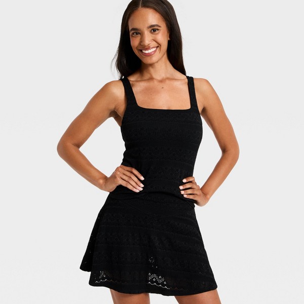Falda Short de Cintura Alta con Ojales Tejidos para Mujer - All In Motion™ 3