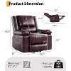 Power Lift Recliner Chair with Heat & Massage, PU Leather Electric Lift Recliner for Elderly, Adjustable Back & Leg Rest - 2 of 4