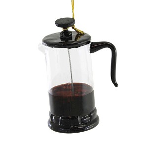 Cody Foster 3.5 Inch French Press Ornament Coffee Breakfast Steep Tree Ornaments - 1 of 3